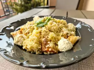 Salat aus Auberginen und Couscous