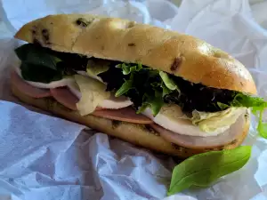 Kaltes Focaccia Sandwich