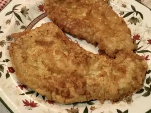 Ofengebackene Schweineschnitzel