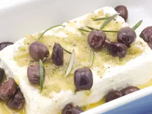 Weißkäse mit Olivenöl