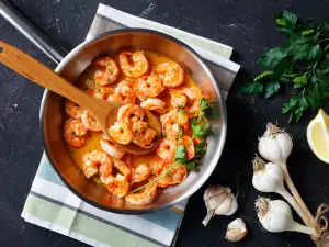 Knoblauchgarnelen in Butter