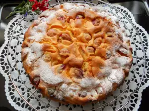 Tarte mit Aprikosen und Kirschen