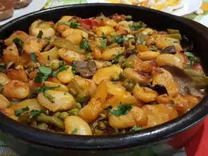 Gigantes Plaki mit Gemüse