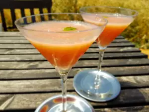 Erfrischender Sorbetcocktail