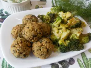 Leichte Spinatfalafel