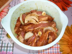 Warme Marinade für Schweinefleisch