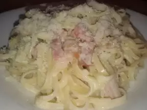 Einfache Tagliatelle Carbonara