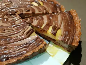 Tarte mit Birnen und Kakao