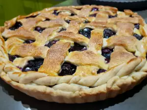 Tarte mit frischen Heidelbeeren