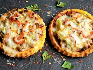 Tartelettes mit Hackfleisch und Zucchini in der Heißluftfritteuse