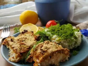 Gebackener Silberkarpfen mit knuspriger Kruste