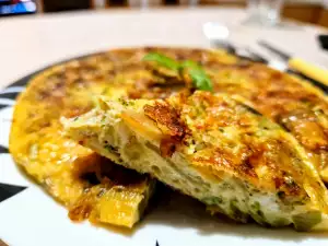 Tortilla mit Brokkoli und Zucchini mit aromatischem Rosmarin