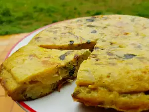 Tortilla mit Kartoffeln und Gemüse