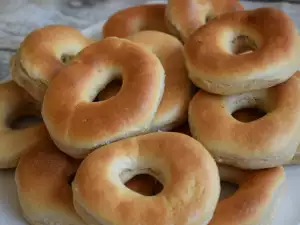 Gekochte hausgemachte Donuts