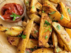 Klassische amerikanische Potato Wedges