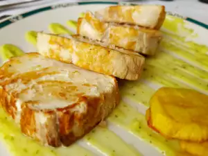 Gebratener weißer Thunfisch