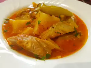 Veganer Eintopf mit Artischocken und Kartoffeln