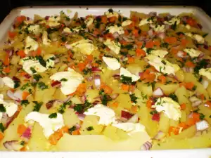 Geschmorte Kartoffeln im Ofen