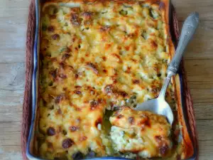 Auflauf mit Zucchini und frischen Kartoffeln