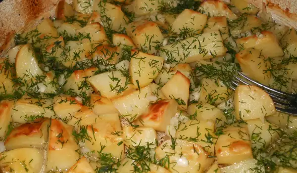 Sautierte Kartoffeln im Ofen