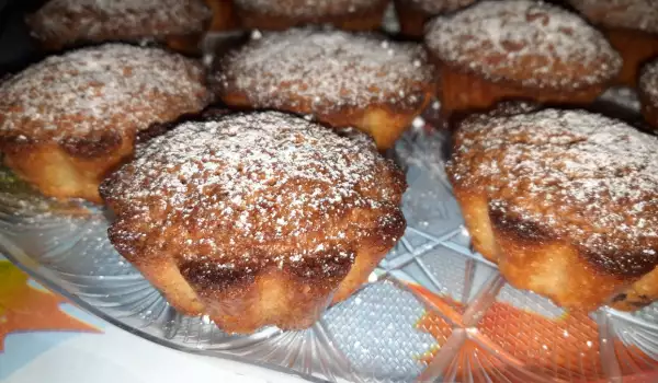 Muffins aus Mandelmehl und Zartbitterschokolade