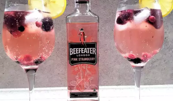 Schneller Cocktail mit Pink Gin