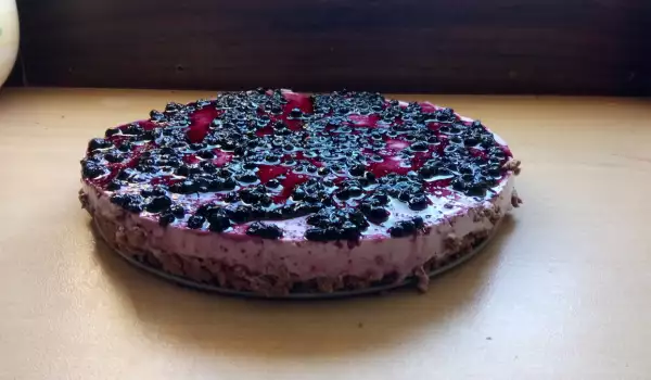 Cheesecake mit Heidelbeeren und Quark ohne Backen