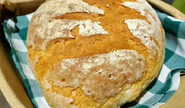 Bauernbrot mit Knoblauch