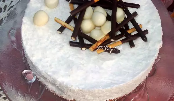 Kokos Cheesecake mit Amaretti Keksen
