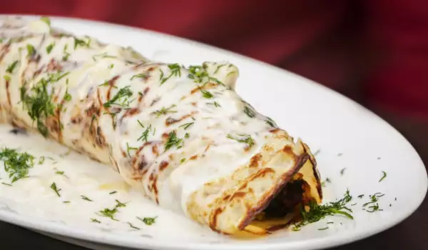 Crepes in Soße