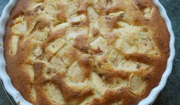 Französischer Apfelkuchen mit Zimt