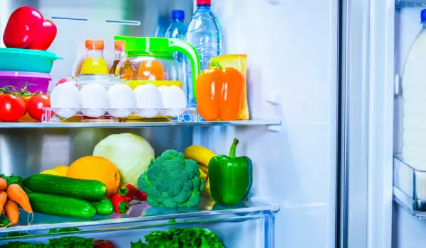 Lebensmittel im Kühlschrank