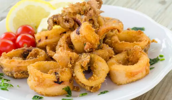 Frittierte Calamari