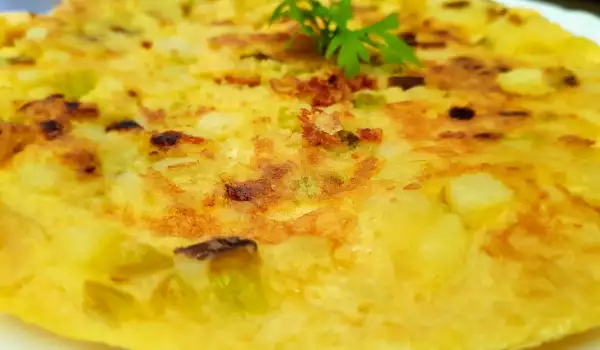 Frittata mit Lauch und Kartoffeln