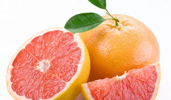 Geschnittene Grapefruit