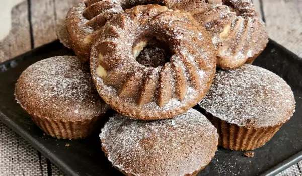 Keto Kakao-Cheesecake-Muffins