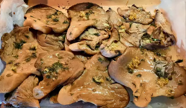 Sautierte Austernseitlinge im Ofen