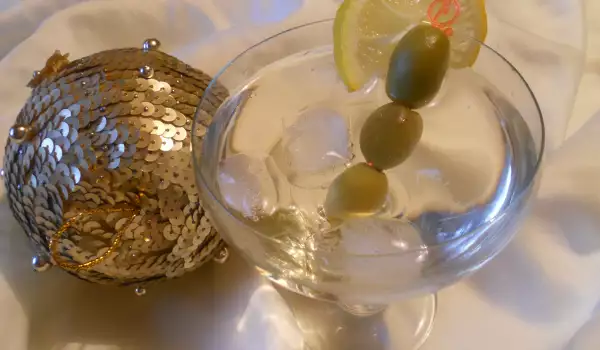Cocktail mit Wermut und Wodka