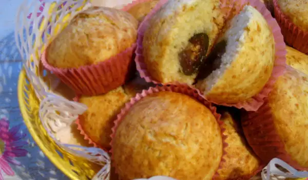 Muffins mit grüner Feigenmarmelade