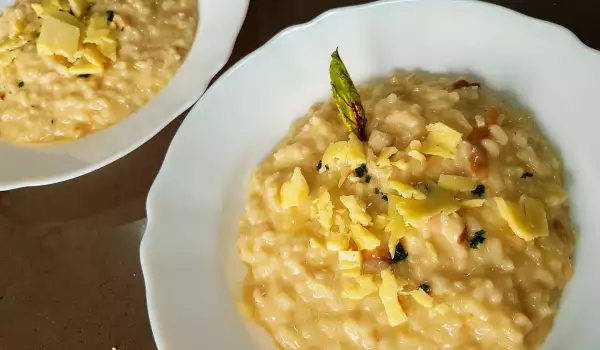 Risotto mit Pilzen und Weißwein