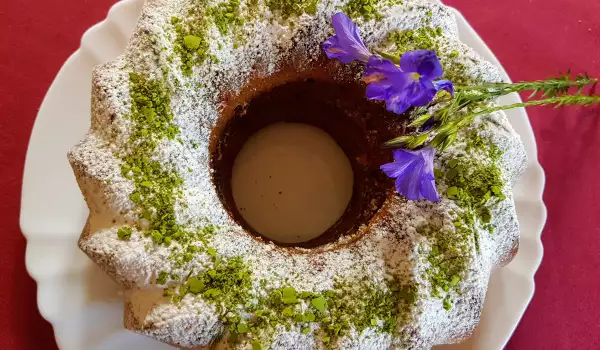 Butterkuchen mit Matcha