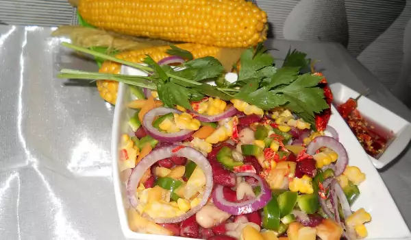 Mexikanischer Salat mit Bohnen