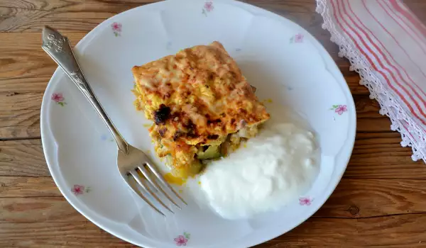 Moussaka mit Zucchini und Hähnchen