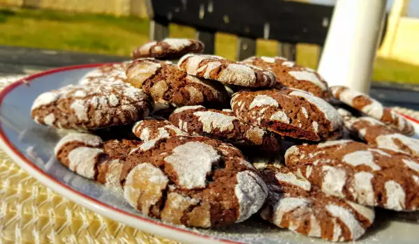 Crinkle Cookies mit Schokogeschmack