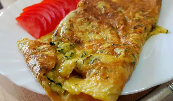 Tolles Omelett mit Zucchini