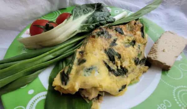 Omelette mit Gemüse und Tofu