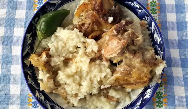 Enten Manchons de Canard mit Reis im Ofen