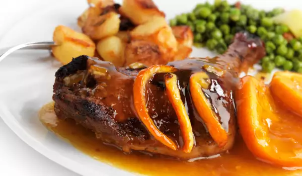Ente mit Orangen