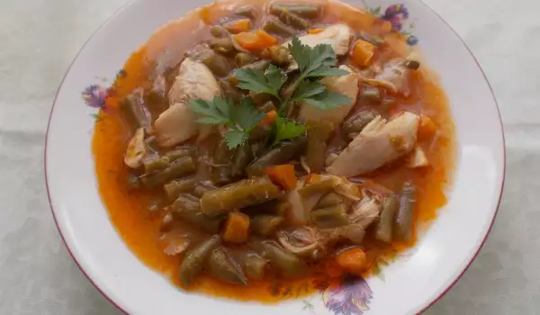 Hähnchen mit grünen Bohnen