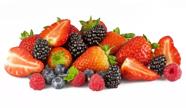 Waldbeeren und Erdbeeren mit Antioxidantien